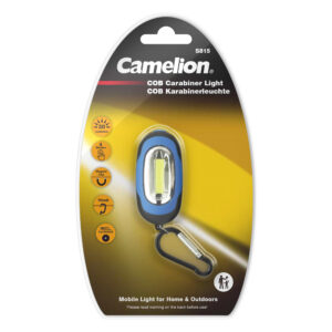 CAMELION S815-DB - COB svetilka s karabinerjem / s trdnim karabinerjem
