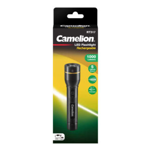 CAMELION RT317-CBH - Polnilna svetilka 10 W, črna