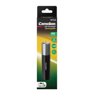 CAMELION RT318-CBH - Polnilna svetilka 3W črna