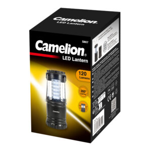 CAMELION S807-CB – kamping svetilka z 30 LED-diodami, črna